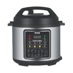 Arshia Pressure Cooker, 6Lit, 1750Watts, Black / Steel - 3386