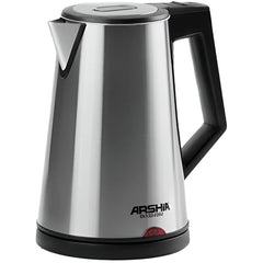 Arshia Cordless Electric Kettle, 1.5Lit, 2150Watts, Silver - 2392
