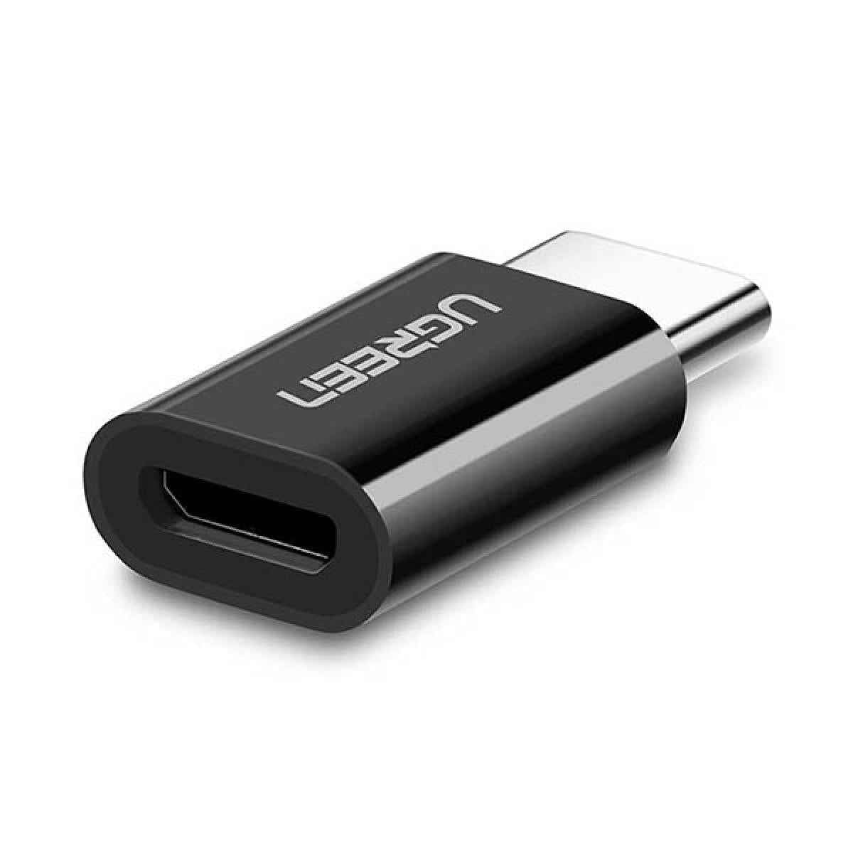 UGREEN US157 Micro to Type - C USB Converter 3.1 C OTG Adapter - Black