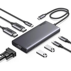 UGREEN - Revodok 308 (8in1) USB - C 4K Docking Station Dual Monitor 2 HDMI