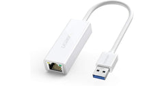 Ugreen USB 3.0 to RJ45 Gigabit Ethernet Adapter (Model 20255) – White