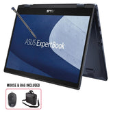 Asus ExpertBook B3 Flip 14" FHD 1080p IPS Glossy Touch 60Hz, Intel Core 7 Processor 150U, Intel® UHD Graphics, 16GB DDR4, 512GB M.2 PCIe NVMe Gen4 - Black Laptop w/ Bag, Mouse & Stylus Pen | B3402FVA-M02MD0 |