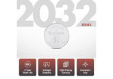 Uniross CR2032 Lithium Coin Cells – 3V, Leak‑Proof, Child‑Safe Packaging, Extreme Temperature Performance, 1-Piece