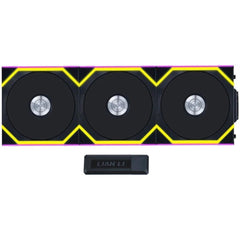 Lian Li UNI FAN SL Wireless 120 Kit w/ Dual Zone ARGB, High Performance Triple Pack, Daisy-Chain Style, 2.4 GHz Wireless Controller (Included) - Black | G99.12SL1W3B.00 | - CompuMe