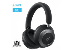 Anker Soundcore Space One Pro, FlexiCurve Over-Ear Headphone, Adaptive Active Noise Cancelling Headphones Driven by 6 Mics, 60H Lossless Audio, Ultra-Fast Charging, Hi-Res Wireless, Comfortable Fit - 18 Month Warranty
