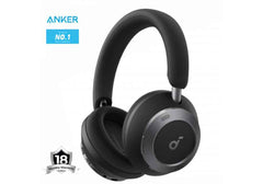 Anker Soundcore Space One Pro, FlexiCurve Over-Ear Headphone, Adaptive Active Noise Cancelling Headphones Driven by 6 Mics, 60H Lossless Audio, Ultra-Fast Charging, Hi-Res Wireless, Comfortable Fit - 18 Month Warranty