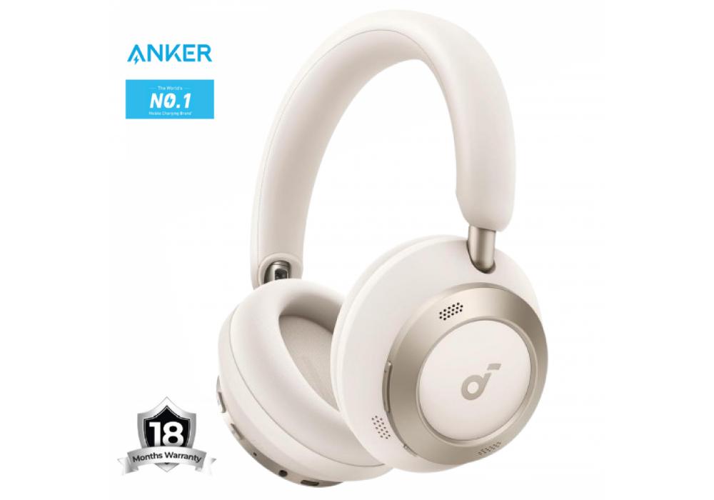 Anker Soundcore Space One Pro, FlexiCurve Over-Ear Headphone, Adaptive Active Noise Cancelling Headphones Driven by 6 Mics, 60H Lossless Audio, Ultra-Fast Charging, Hi-Res Wireless, Comfortable Fit - 18 Month Warranty Anker Soundcore Space One Pro, FlexiCurve Over-Ear Headphone, Adaptive Active Noise Cancelling Headphones Driven by 6 Mics, 60H Lossless Audio, Ultra-Fast Charging, Hi-Res Wireless, Comfortable Fit - 18 Month Warranty