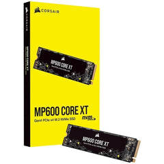 Corsair MP600 CORE XT 1TB Gen4 PCIe 4.0 NVMe M.2 SSD, 3D QLC NAND - Sequential Read/Write (5000/4400 MB/s) | CSSD-F1000GBMP600CXT | - CompuMe