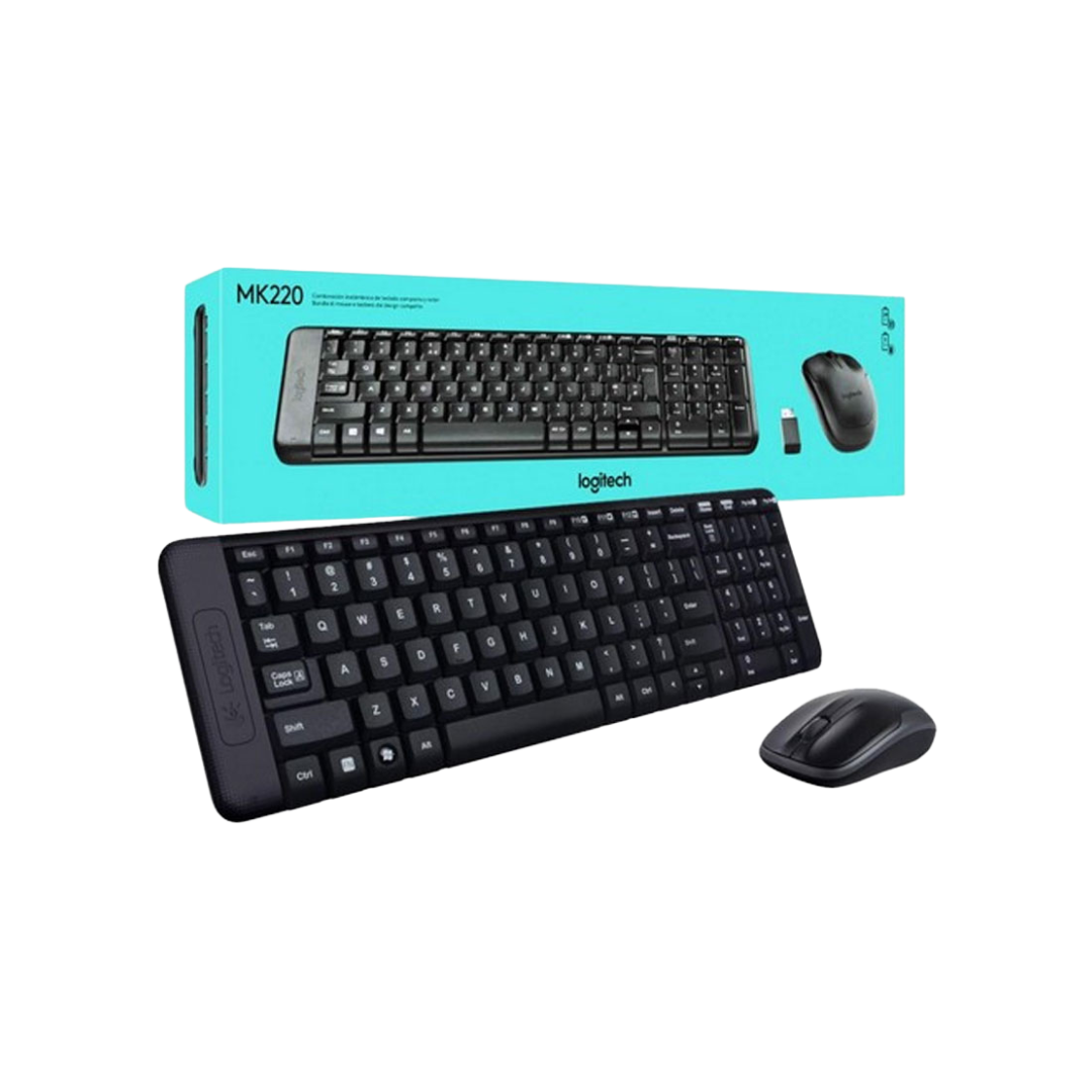 Logitech Mk220 Wireless Combo Keyboard And Mouse - CompuMe
