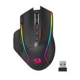 Redragon M915WL Wireless Gaming Mouse, Ergonomic Mouse 16000 DPI with Rapid Fire Key, 9 Macro Buttons, 170-Hour Durable Power Capacity and RGB Backlight Wired/Wireless Mouse for Laptop/Mac/PC - CompuMe