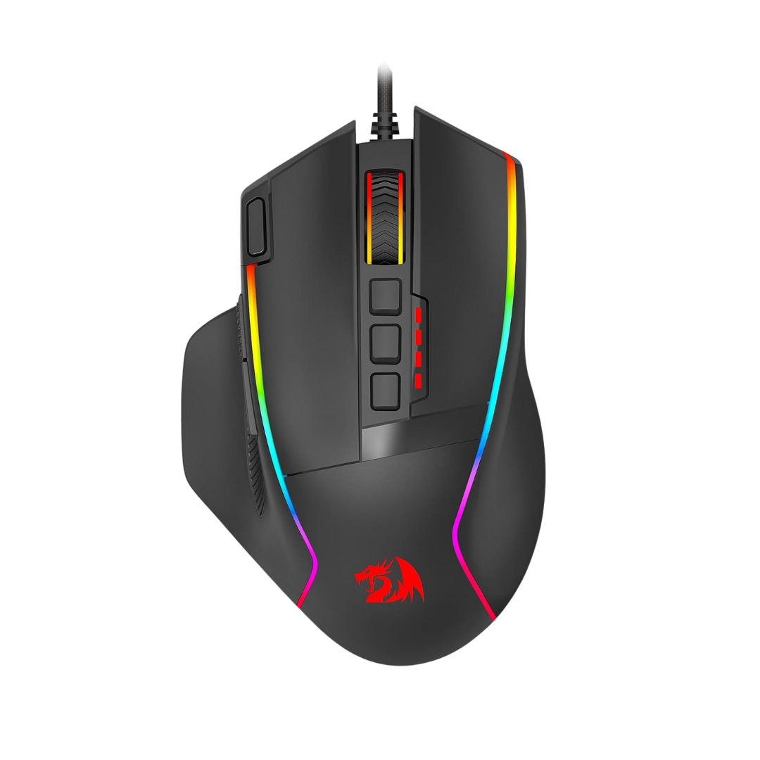 Redragon M915 Gaming Mouse, Wired Gaming Mouse 26,000 DPI Opitacl Sensor, Ergonomic Mouse with Fire Button, Macro Editing Programmable RGB Mouse for Laptap/PC/Mac - CompuMe