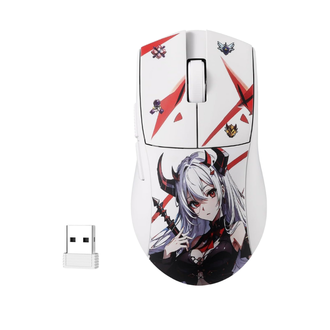 Redragon M916AK PRO 3-Mode Anime Gaming Mouse, 42G Ultra-Light 26K DPI Gaming Mouse w/Ergonomic Natural Grip Build, Full Programmable Buttons, Software Supports DIY Keybinds & DPI - CompuMe