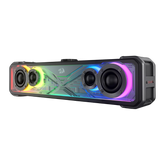Redragon GS817 RGB Desktop Soundbar, 2.0 Channel Stereo Speakers for Desktop w/Massive 30W Max Power, Touch-Control, Bluetooth 5.3 & 3.5mm AUX Inputs, Black - CompuMe