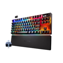 SteelSeries wireless mechanical Bluetooth gaming keyboard for computer setup