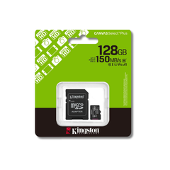 Kingston Canvas Select Plus microSD Memory Card 128GB microSDXC Gen3 150MB/s
