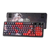 Redragon K719 PRO Wireless Gasket Gaming Keyboard w/Hype Screen & Knob, 95 Keys Mechanical Keyboard, Easy-Control 1.14’’ TFT Info Display, 5-Layer Noise Dampening, Custom Linear Switch, Anime Edition