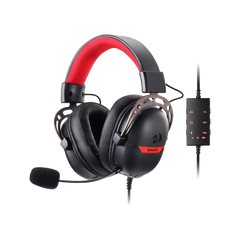 Redragon H376 Aurora Wired Gaming Headset, 7.1 Surround Sound Over-Ear Headphone w/40 MM Audio Drivers, Advanced EQ Mode, 240g Lightweight, Cozy Memory Foam Pads, USB Powered for PC/PS4/NS - Black - CompuMe
