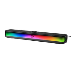 Redragon GS515 RGB Desktop Soundbar, 2.0 Channel Stereo Computer Speakers for Desktop with Bluetooth 5.3, USB-C/USB Powered, Black - CompuMe