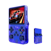R36S Handheld Game Console, 3.5 inch IPS Screen Retro Gaming Console 64G Card with 15000+Classic Games, Open Source Linux Portable Video Player (BLUE) - CompuMe