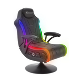 X rocker monsoon rgb 4.1 stereo audio gaming chair with vibrant led lighting - black
