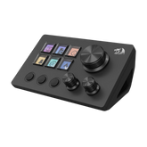 REDRAGON Skyrider SS-551 Smart Streaming Control Panel – Professional Stream Deck with 6 Programmable LCD Buttons and 3 Multi-Function Knobs, Quick and Convenient Control of Software and Apps