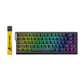 ATTACK SHARK X68 HE Rapid Trigger Mechanical Gaming Keyboard 60% Wired TKL with Adjustable Actuation,Hall Effect Magnetic Switch,8KHz Polling Rate,RGB Backlit,Top Mount for PC Mac Esport Gamer(Black)