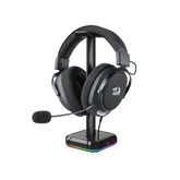 Redragon H858 3-Mode Wireless Gaming Headset, 7.1 Surround Sound + Redragon HA300 Scepter Pro Headset Stand Rgb.