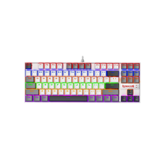 Redragon K552 Mechanical Gaming Keyboard, 87-Key Compact, LED Gaming Keyboard with Red Switches, Anti-Ghosting, Metal Frame for PC Gaming & Typing, Beginner-Friendly (Polar Monolith)