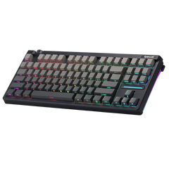Redragon K729 HE Rapid Trigger Gaming Keyboard, 87 Keys 8K Wired Mechanical Keyboard w/Next-Gen UltraMag 100% POM Silky Magnetic Switch, Dual-Module Floating Patent Structure Design & Knob Control