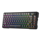 Redragon K724 PRO Wireless Gasket Gaming Keyboard w/Hype 1.14’’ TFT Screen & Knob, 81-Key 75% Mechanical Keyboard, 5-Layer Noise Dampening, Hot-Swap South-Facing RGB Socket, Gradient PBT Keycaps