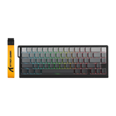 ATTACK SHARK X68 PRO HE Wireless Rapid Trigger Gaming Keyboard with Adjustable Actuation,8K Polling Rate,Hall Effect Magnetic Switch,Hot-Swap,RGB Backlit,BT/2.4GHz/Wired,for FPS Games-Moonlit Night