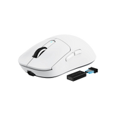 ATTACK SHARK X3PRO 4K/8K Lightweight Wireless Gaming Mouse with Tri-Mode(Wired/2.4GHz/BT),PAW3395 Optical Sensor,26K DPI,Kailh GM8.0 Switch,Long Battery,7 Buttons for PC/Laptop/Win/Mac(White)