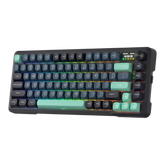 Redragon K724 PRO Wireless Gasket Gaming Keyboard w/Hype Screen & Knob, 81-Key Mechanical Keyboard, Easy-Control 1.14’’ TFT Info Display, 5-Layer Noise Dampening, Custom Linear Switch, Dark Jade Color