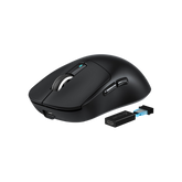 ATTACK SHARK X3PRO 4K/8K Lightweight Wireless Gaming Mouse with Tri-Mode(Wired/2.4GHz/BT),PAW3395 Optical Sensor,26K DPI,Kailh GM8.0 Switch,Long Battery,7 Buttons for PC/Laptop/Win/Mac(Black)