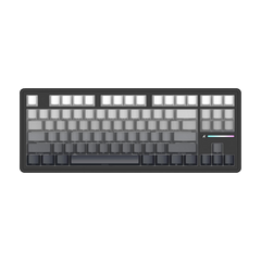 ATTACK SHARK M87 PRO Wireless Mechanical Gaming Keyboard,Hot Swappable Gasket RGB Custom Keyboard,Linear Switch&Side Printed PBT Keycaps,BT5.0/2.4Ghz/Type-C,5000mAh Battery for Win Mac(Moonlight)