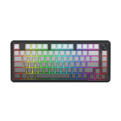 Redragon Cyrus Pro K681SP RGB Wireless 75% Hot-Swappable Gasket Mechanical Keyboard with Knob (RPC Linear Switch) (Gradient Grey)