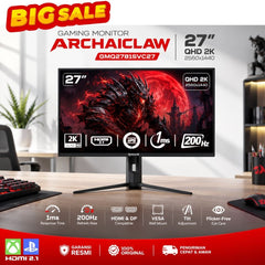 Redragon ARCHAICLAW GMQ2781SVC27 Fast IPS , Flat , 2K GAMING LED MONITOR , 200HZ , 1MS