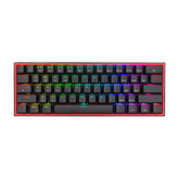 Redragon K616 Fizz Pro 60% Wirless /Wired RGB Gaming Keyboard, 61 Keys Compact Mechanical Keyboard Black, Linear Red Switch, Pro Driver/Software Supported
