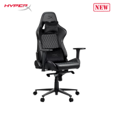 Nordic Game Supply HyperX Blast Gaming Chair - Ergonomic Gaming Chair, Leather Upholstery Video Chair - Red Black PC Racing Tilt Gaslift Foam Armrests Office Secret Hyper X Chair Lab - N=Black