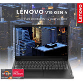 Lenovo V15 G4 (2024) New 7gen Amd Ryzen 5 4 Cores Friendly Business Class with 2 Years Warranty & 16gb DDR5 Memory, Black