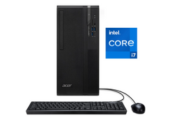 Acer Veriton S2722G, Commercial Desktop PC, Intel Core i7-14700 20-Core, 16GB DDR5 RAM, 512GB NVMe PCIe 4.0 SSD, Wi-Fi 6, Bluetooth 5.3, HDMI, DisplayPort, VGA, 3 Year Warranty