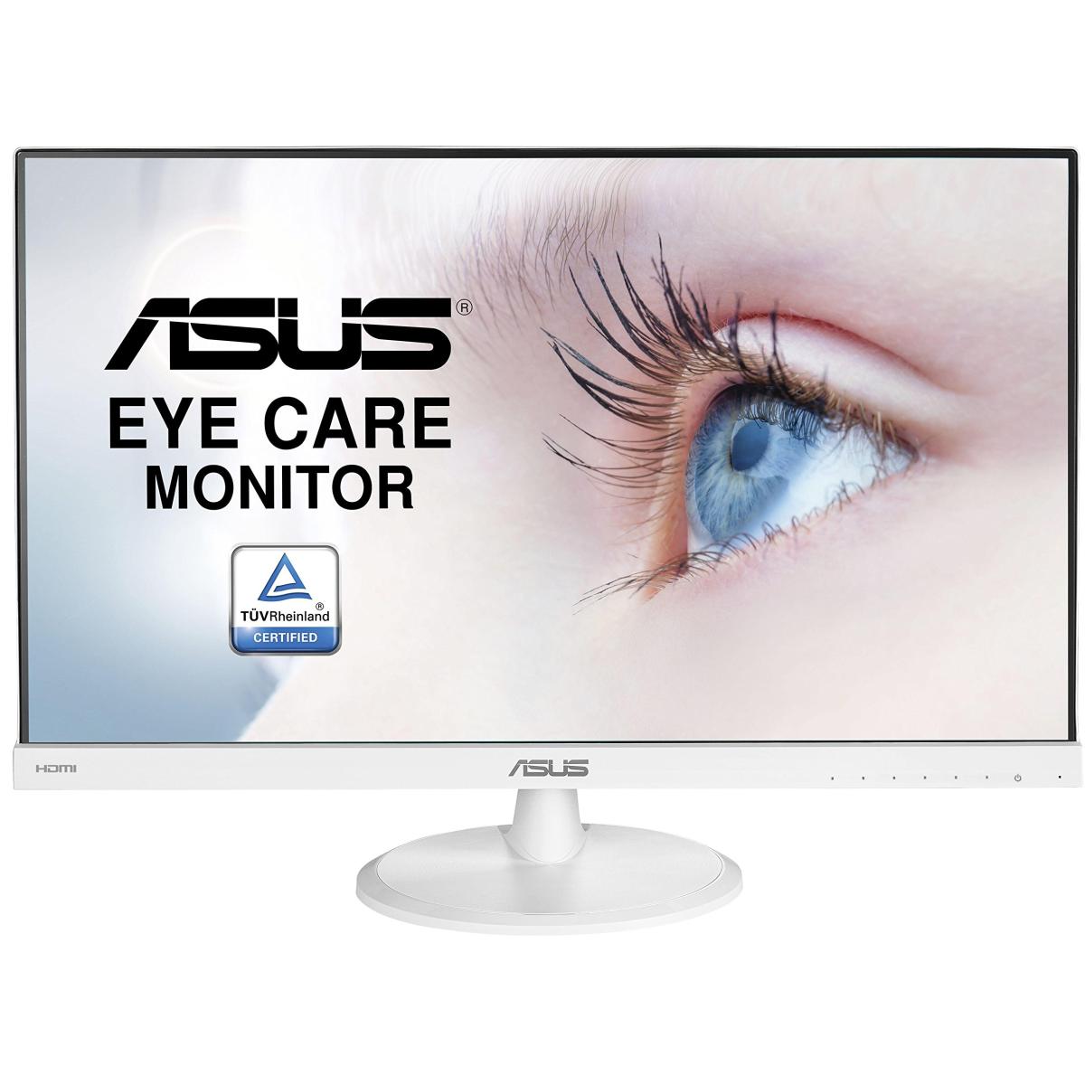 Asus Vc239he W 23" Full Hd Ips Frameless Flicker Free Blue Light Filter Hdmi & Vga Interface White