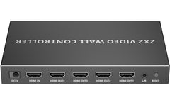 Lenkeng Lkv104vw 4k 60hz 2x2 Videowall Controller Supports 1x1/1x2/1x3/1x4/2x2 Splicing Modes Rs 232 Control 3.5mm Audio Output