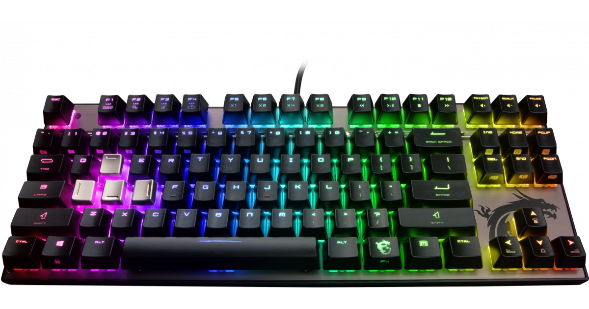 MSI VIGOR GK80- Cherry MX RGB Red, Gaming keyboard