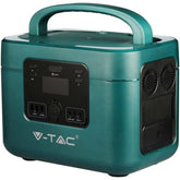 V Tac Portable Power Station With Lifepo4 Storage Battery 1050wh Ac:220v 2*1000w 328.300mah (max. 1800w) Rechargeable With Power Supply Or Portable Photovoltaic Solar Panel