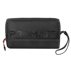 Promate Vali Lightweight Tech Essential Organizer Pouch Bag With Multiple Pockets Black - CompuMe