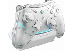 MACHENIKE G5 Pro Max Gaming Controller With Charging Dock RGB Wireless Gamepad Hall Effect Joystick Trigger For Switch PC Phone - White