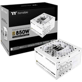 Thermaltake Toughpower Gt 850w Atx 3.1 80 Plus Gold Fully Modular Smart Zero Fan; Native 450w Pcie 5.1 Conneor , White