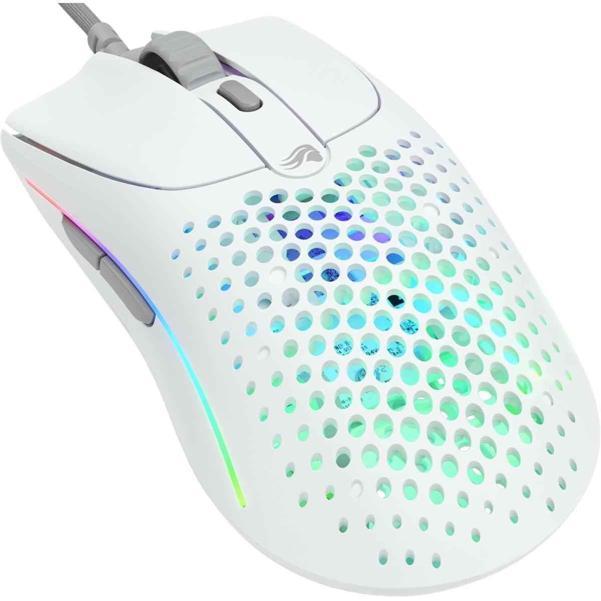 Glorious Model O 2 Wired 59g Ultralight Fps 26,000 Dpi Motion Sync 80m Click Rated Switches 6 Programmable Buttons Ambidextrous Rgb Matte White