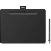 Wacom Intuos Medium Bluetooth Graphics Drawing Tablet Portable For Teachers, Students & Creators 4 Customizable Expresskeys For Chromebook Mac Os Android & Windows Black Color